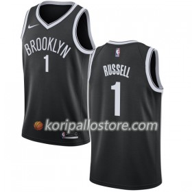 Brooklyn Nets DAngelo Russell 1 Nike 2017-18 Musta Miesten Pelipaidat Swingman 